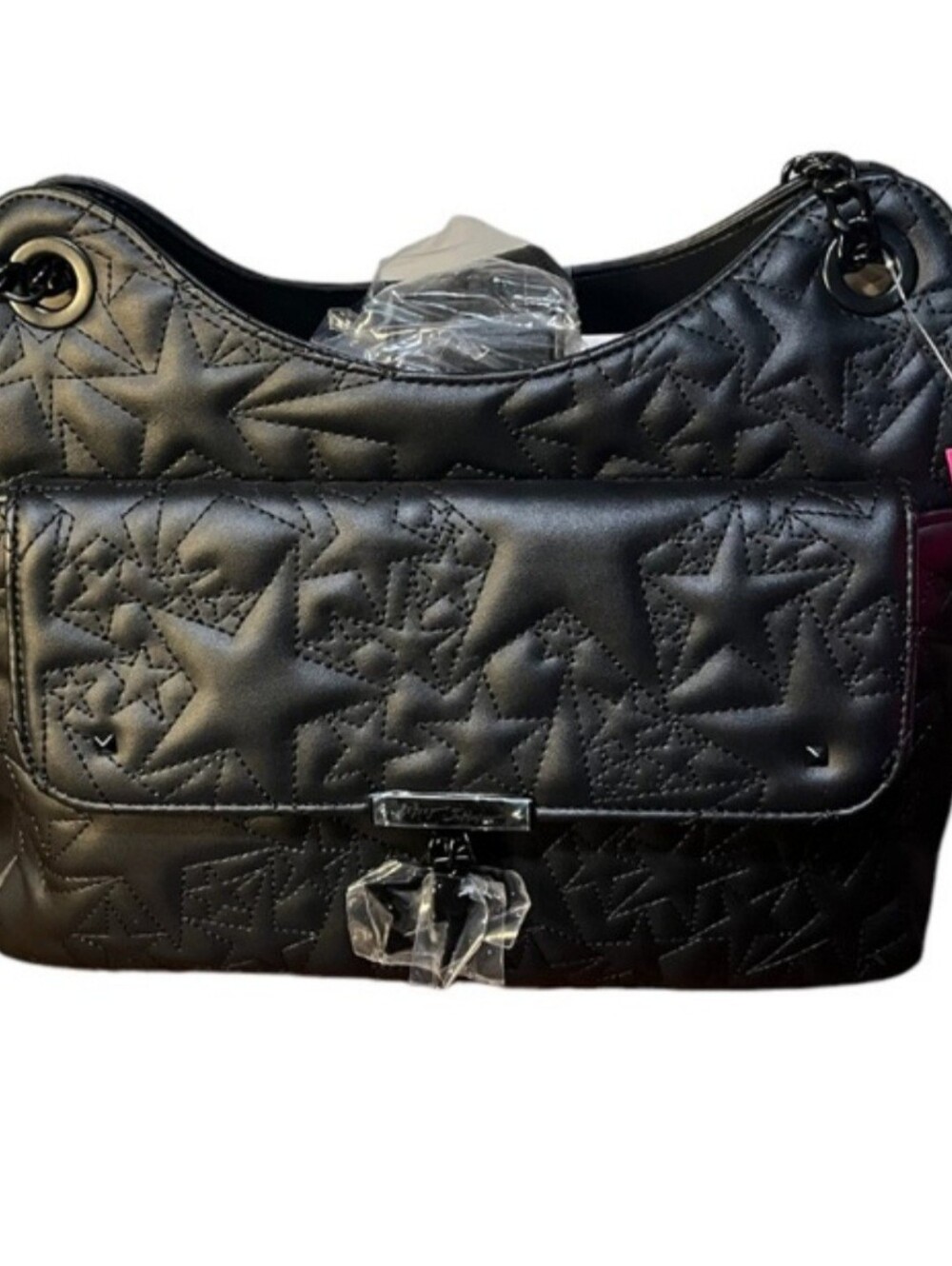 Betsey Johnson Black Star Pattern Purse NWT, Xotalia - Picture 12 of 16